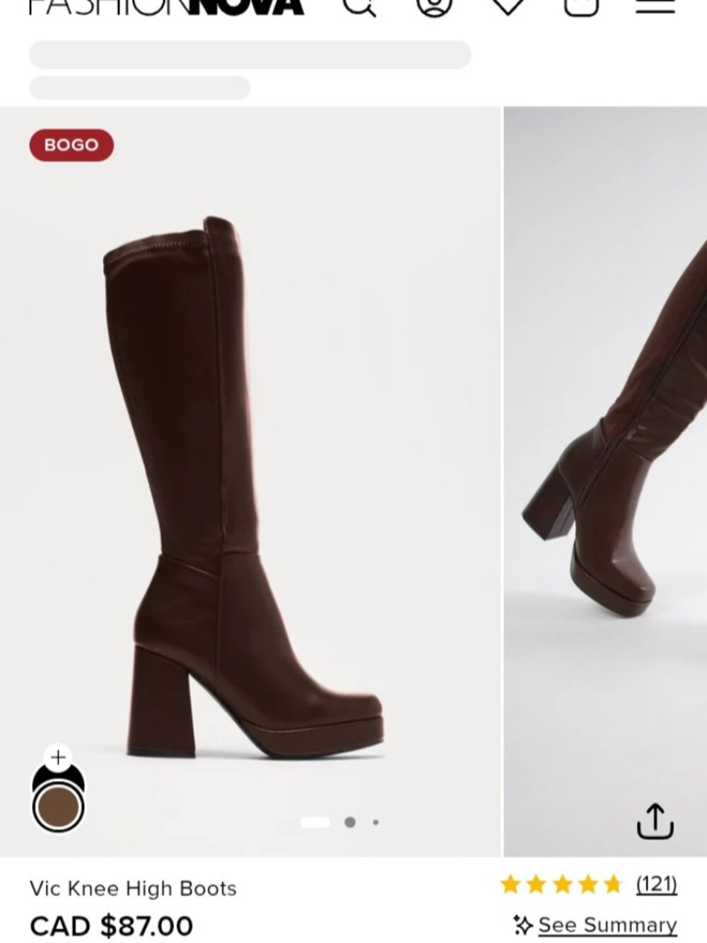 Knee high boots
